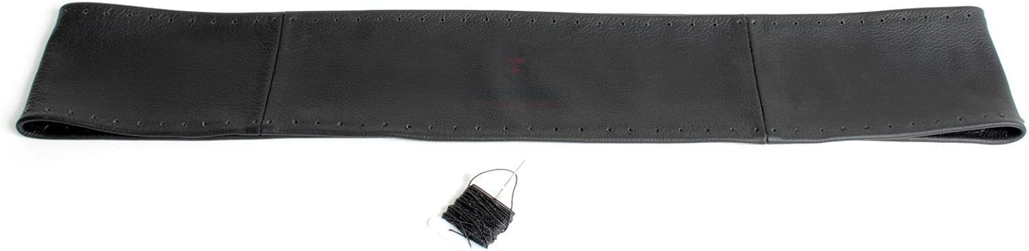 Richmond Auto Upholstery - Leather Steering Wheel Cover, Black 1999-2007 Ford F250 F350 F450 F550 Lariat