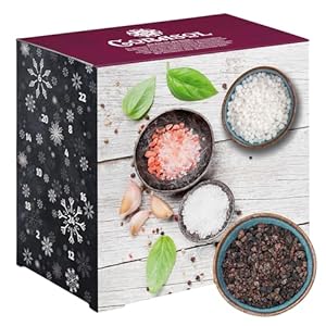 Corasol Premium Salz & Pfeffer Adventskalender 2025, die Gewürz Gourmet Geschenkidee für Männer (264 g)