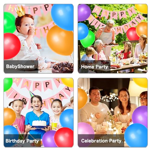 Luftballons Bunt 50 Stück,Bunte Luftballons Girlande Luftballons Geburtstag 10 zoll,Ballons für Deko Geburtstag,Deko Hochzeit,Party Deko,Babyparty
