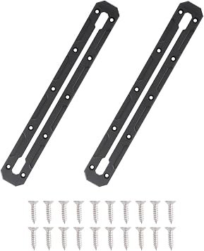 VTurboWay 2 Pcs 13.4" Low Profile Track, Kayak Track for Fishing Rod Holder, Kayak Gear Track Accessories, Reinforced Marine Nylon, Free Installation Screws