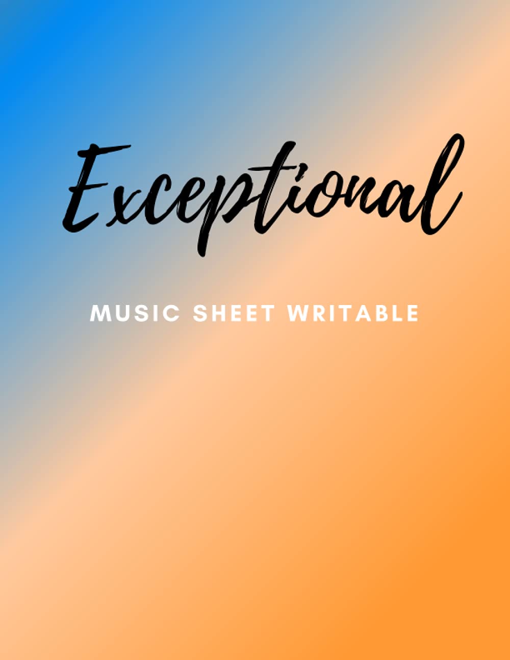 Exceptional: music sheet writable