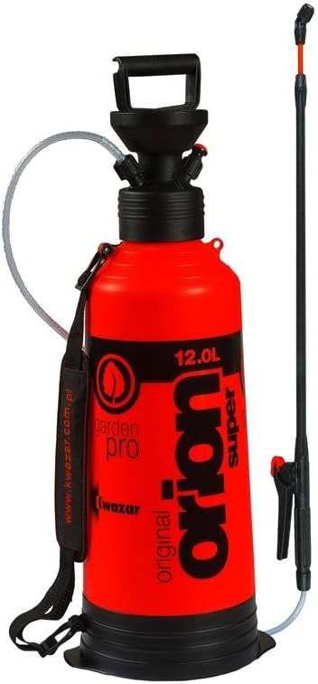 Orion 20010008 Super Sprayer with Carrying Strap 12.0 L for the Garden, Plant Protection, Pesticides, Chemical Resistant, Red, 24 x 24 x 75 cm