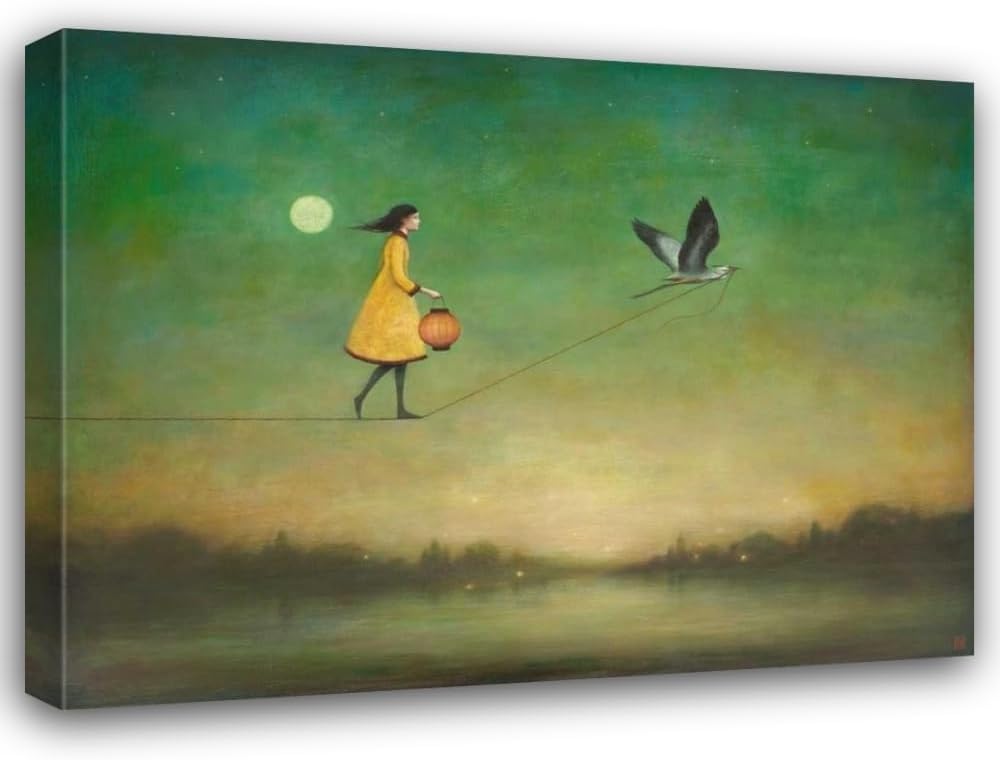 ArtDirect Blue Moon Expedition Custom Framed Art Print Giclee Print or Canvas Options with Various Sizes and Customization by Huynh, Duy
