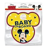 Pizarra con ventosa Baby on Board Mickey