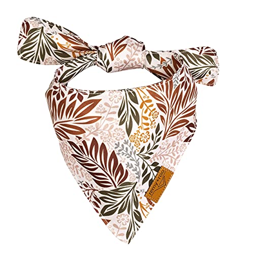 Remy+Roo Dog Bandanas - 4 Pack | Amber Set | Premium Durable Fabric | Unique Shape | Adjustable Fit | Multiple Sizes Offered (Xl) #TOP5