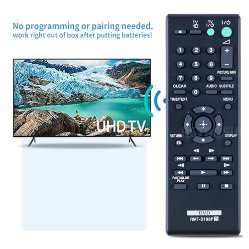 RMT-D198P Replacement Remote Control Suitable for Sony DVD Player DVP-SR120 DVP-SR170 DVP-SR320 DVP-SR350 DVP-SR360 DVP-SR370 DVP-SR405P DVP-SR750H DVP-SR750HP DVP-SR760H DVP-SR760HP - Image 4