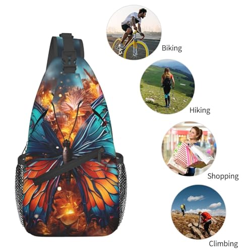 Bolso bandolera pequeño para senderismo unisex negro miniatura 5