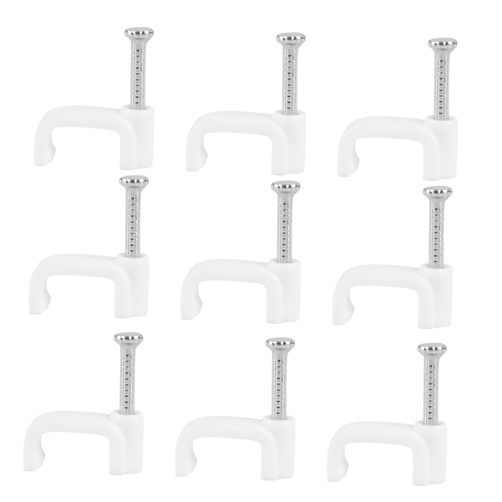 SECFOU 500stücke Kabelklemmen Draht-festschnallen Kabel-organizer-clips Ethernet-kabel-clips Für -telefon-