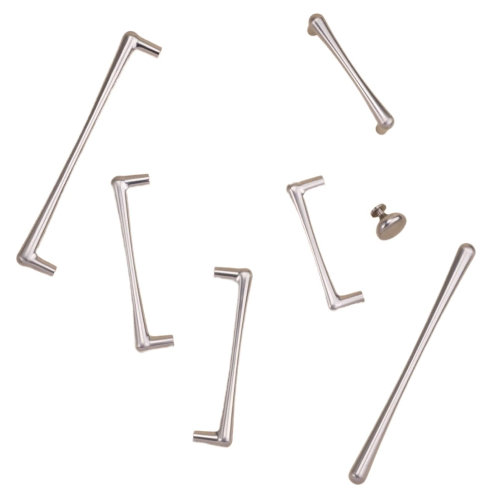 IRFHDCX Cupboard Handles 2pcs Cabinet Pulls Wardrobe Door Knobs Kitchen Storage Handles Cupboard Closet Drawer Furniture(Nickel Brushed 96mm)