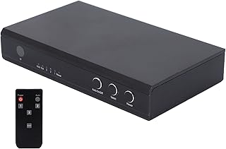 ciciglow 3 in 1 Out Switch Splitter HD Multimedia Interface 2.0 4K 60Hz 1080P HD Multimedia Interface Switcher w/Remote Control for PS Game Console