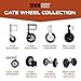 Iron Forge Tools Fence Gate Wheel for Metal Swing Gates - 8 Inch Under Mount Farm Gate Wheel and Hardware, for Metal Tube, Caster, and Support Wheel