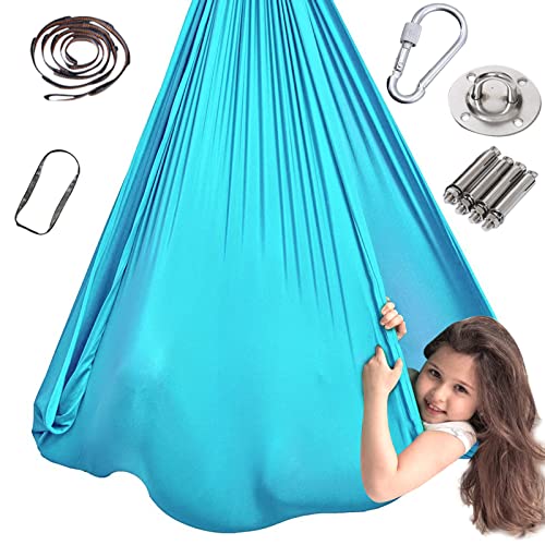 Hamac Enfant Balançoire Thérapeutique pour Enfants Balançoire Hamac Balançoire Hamac Intérieure Extérieure pour Enfants Hamac Réglable pour Enfants Autistes,TDAH, Asperger, Intégration Sensorielle Cover