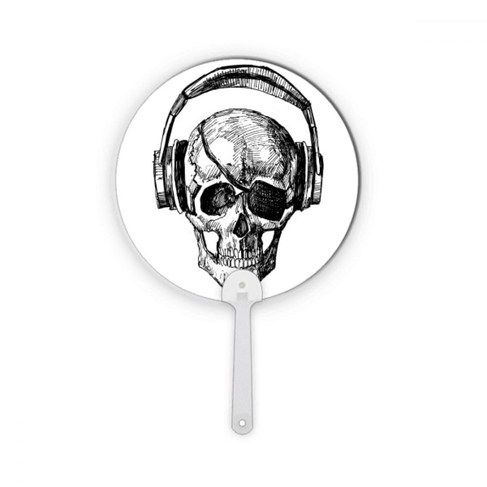Casque audio rond plastique No/No L motif musique pour écoute nomade et PC