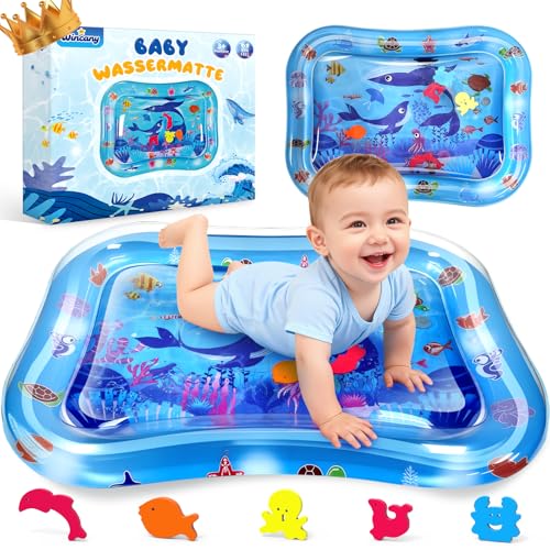 Wincany Wassermatte Baby, Baby Spielzeug 3-12 Monate, Spielmatte...