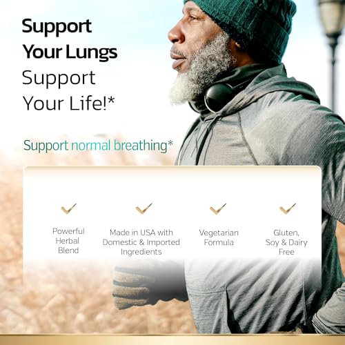 image for Sunergetic Premium Lung Support Supplement - Lung Cleanse & Detox Supp
