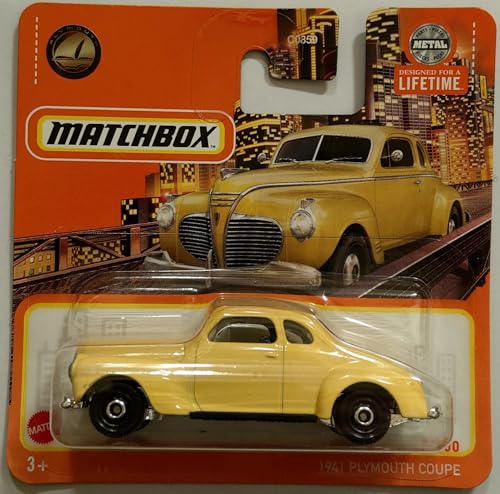1941 Plymouth Coupe Amarillo Modelo 2024 HVN68 miniatura 1
