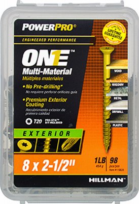 MULTISCREW #8X2-1/2" BRZ