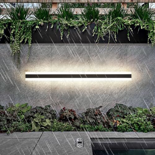 Luminaire mural extérieur pour jardin et terrasse grand format 180cm lumière LED
