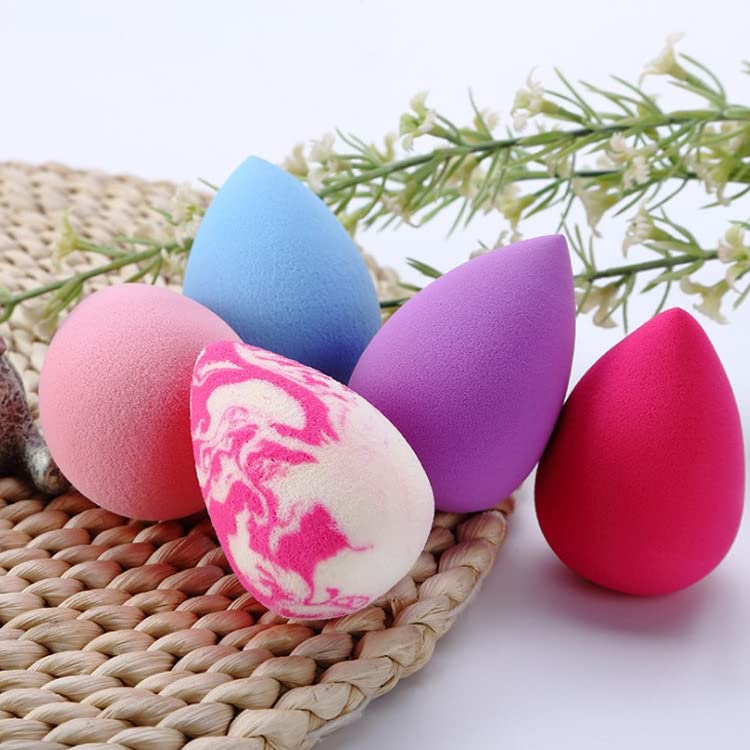Miniatura 2 de Juego de esponjas de maquillaje, 3 esponjas de belleza, perfectas para líquidos, crema y polvo, esponjas de maquillaje de huevo de belleza negro y
