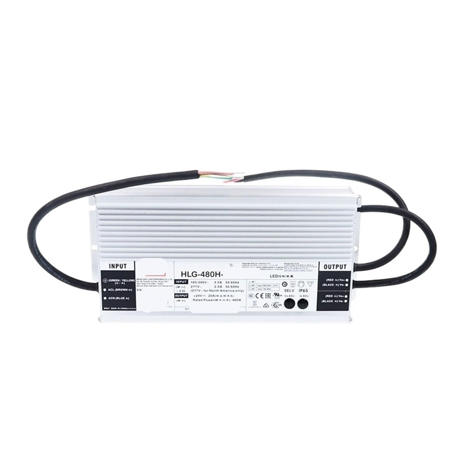 Alimentation à découpage LED HLG-480H-36A pour grands réseaux de lumière