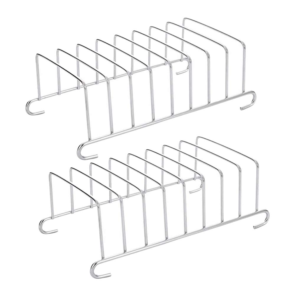 Svrite 2 Pcs Toast Bread Rack Holder 8 Slice Holes Tool Cooling Grid Bread Rack Air Fryer Accessories Organizer