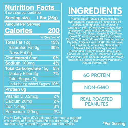 SKIPPY P.B. & Jelly Peanut Butter And Grape Jelly Coated Wafer Bars 6 Ct (Pack of 6-36ct) (36 ct)