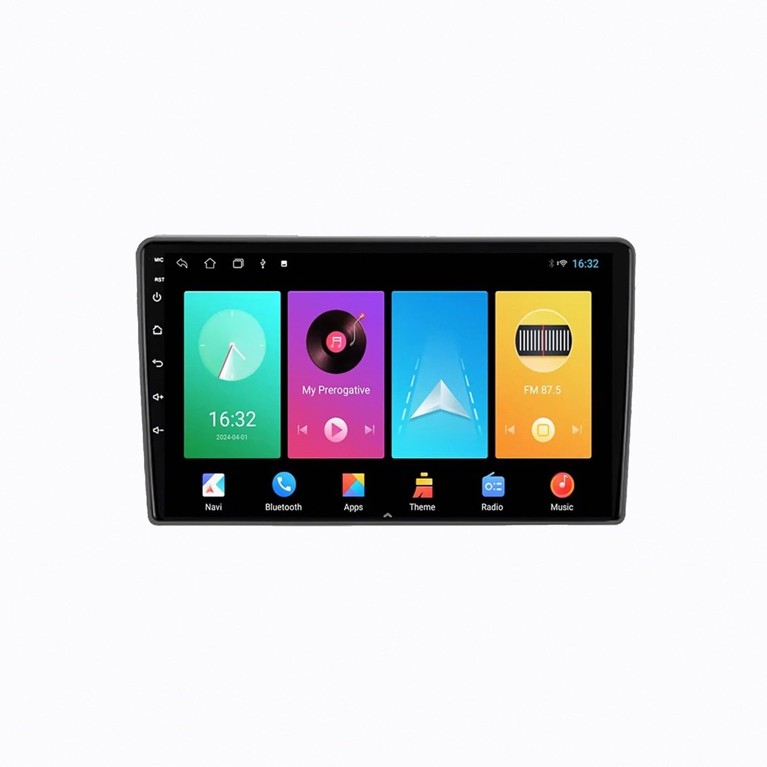Radio Coche 2 DIN con Carplay Inalámbrico para GAZ Gazelle Next 2013-2021 Cámara Trasera - HD Pantalla Carplay Mirror Link - Portátil Radio Coche Bluetooth con, 4 Nuclear 1G+32G