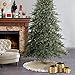 Ivenf Christmas Tree Skirt, 48 inches Natural Burlap Jute with Ruffle Edge, Rustic Xmas Holiday Decoration
