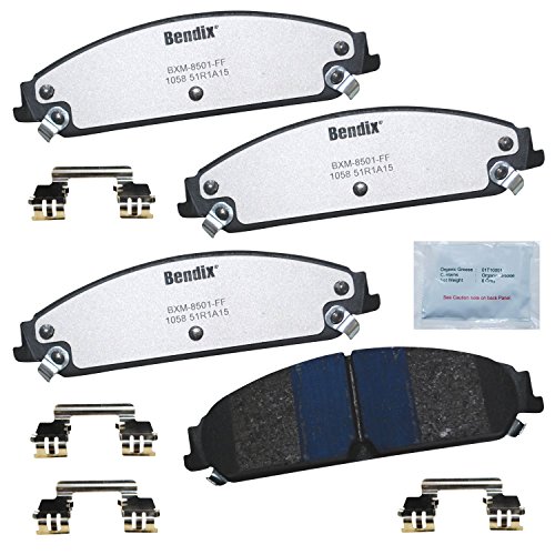 Image of Bendix Fleet Metlok PBD1058 Semi-Metallic Front Brake Pads for Chrysler 200 2014-2013,300 2018-2005,Dodge Avenger 2014-2013,Caliber 2009-2008,Challenger 2018-2009,Charger 2018-2006,Magnum 2008-2005
