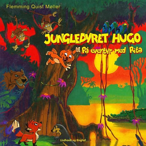 Page de couverture de Jungledyret Hugo – på eventyr med Rita
