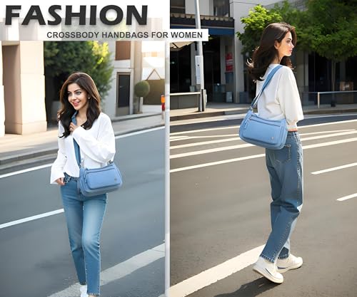 Image of Pealwel Casual Crossbody Bag with Anti Theft Pocket - Women Lightweight Water-Resistant Purse Bag