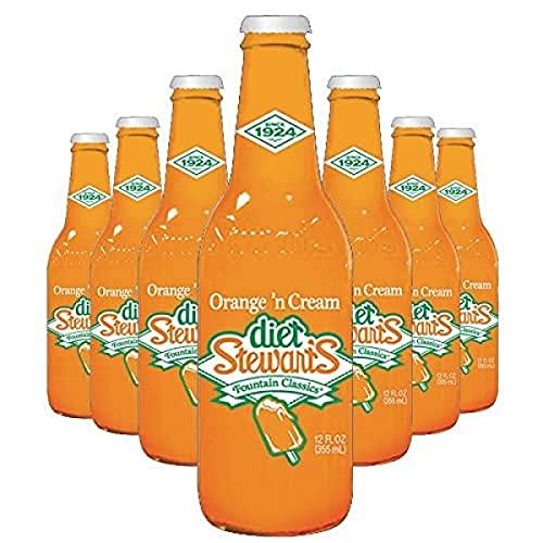 Stewarts Diet Orange n Cream, 12 oz Glass Bottle, 12 Units