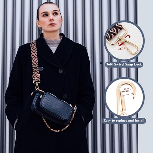 Image of Long Keeper Wide Purse Strap - Adjustable Shoulder Strap Crossbody Handbag Replacement Bag Strap Guitar Straps