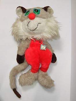 昭和レトロ　ペルシャ猫　創美社　エイコカイヤオリジナル　寝そべりぬいぐるみ Amazon.co.jp: 昭和レトロ 創美社 たぬき？猫？赤い服