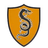 Chinese Dragon Crest Coat of Arms Embroidered Premium Patch DIY Iron-on or Sew-on Decorative Badge...