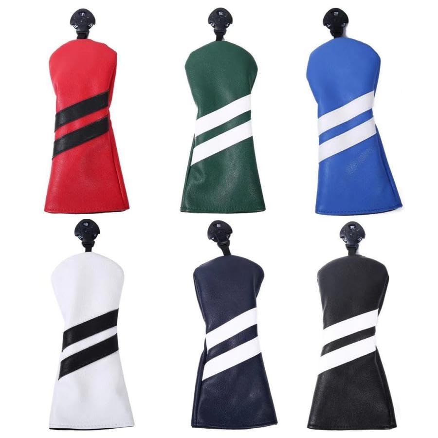 Headcover Single Item Golf Driver Fairway Wood Utility DR FW UT Cover Conversion Tag Waterproof Simple Plain : Sports & Outdoors