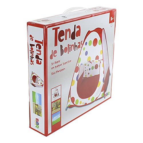Barraca Cabana Infantil Portátil com Estampa de Bolinhas BBR TOYS