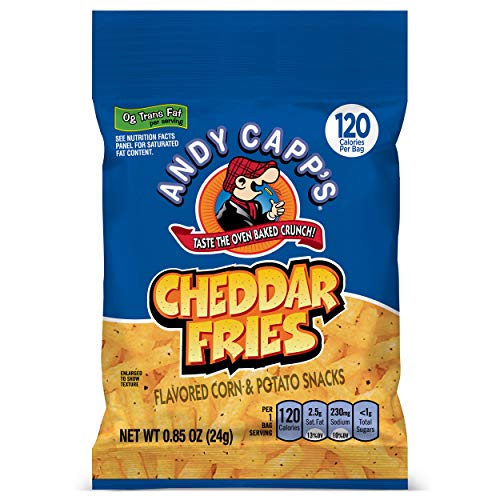 Andy Capp's Cheddar Flavored Fries, 0.85 Oz, 72 Pack #TOP12