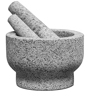 ChefSofi Gray 5-Cups Mortar and Pestle Set