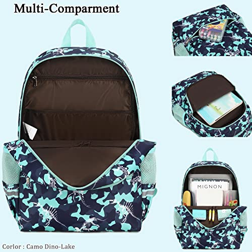 Octsky Mochila infantil para meninos escolares com lancheira, mochila primária, 3 peças