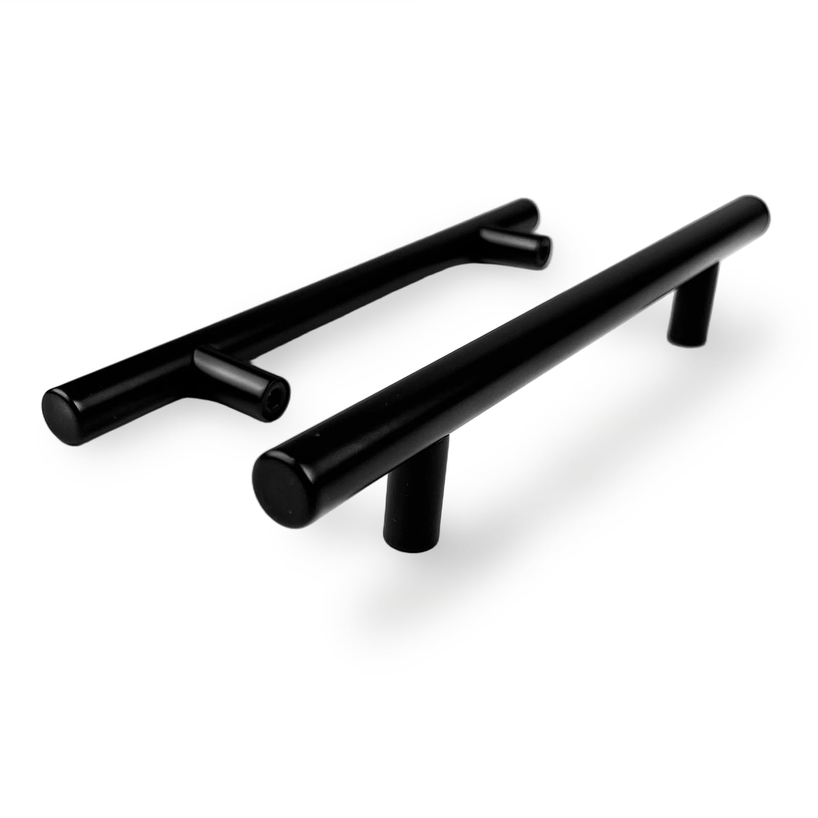 Maniglie per Mobili da 10 Pezzi, Distanza Tra i Fori 128 mm, Nero, Maniglie Cucina Inox, Cassetti Maniglia, Maniglie per Armadi, per Ante Armadio, per Cassetto, Mobili Cucina