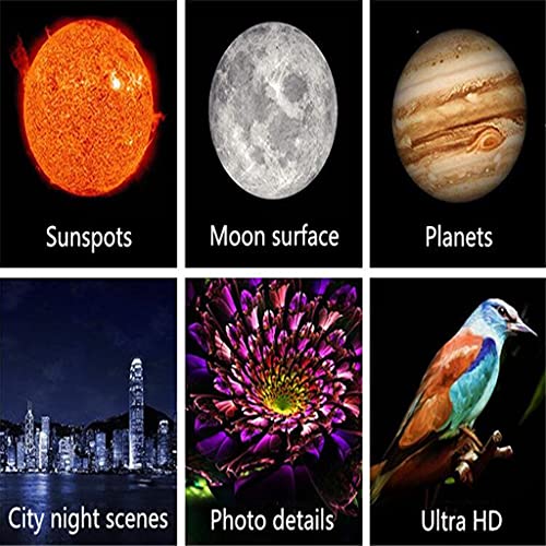 ZYXYYDS Ultra HD astronomisches Teleskop mit großer Apertur Professionelles 350-faches Monokular-Teleskop zur… – Bild 7