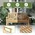 A-ECO LIVING OTSUN Teak Bench Outdoor, 2-Person Wood Garden Bench with 800lb Capacity All-Weather Durable Fade-Resistant, Suitable for Courtyard Lawn Park Porche Backyard Patio & Deck