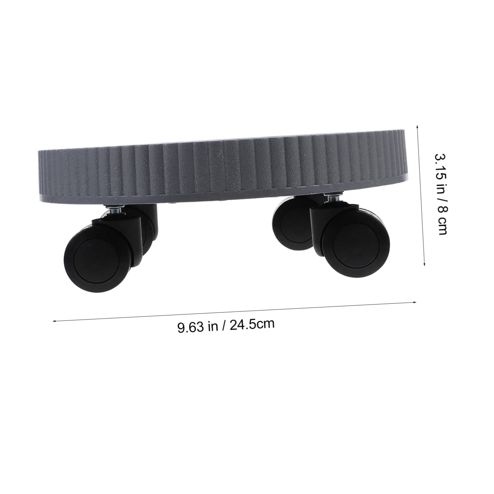 Happyyami Rolling Plant Tray with Wheels Movable Planter Trolley for Easy Use Heavy Duty Base Flowerpot Stand for Garden Home