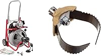 Vista 1 de RIDGID Paquete de máquina de limpieza de drenaje K-400 con cortador T-232 y accesorios