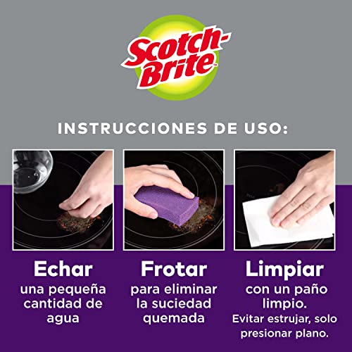 Miniatura 6 de Scotch-Brite Estropajo para vitrocerámica, paquete de 3 unidades