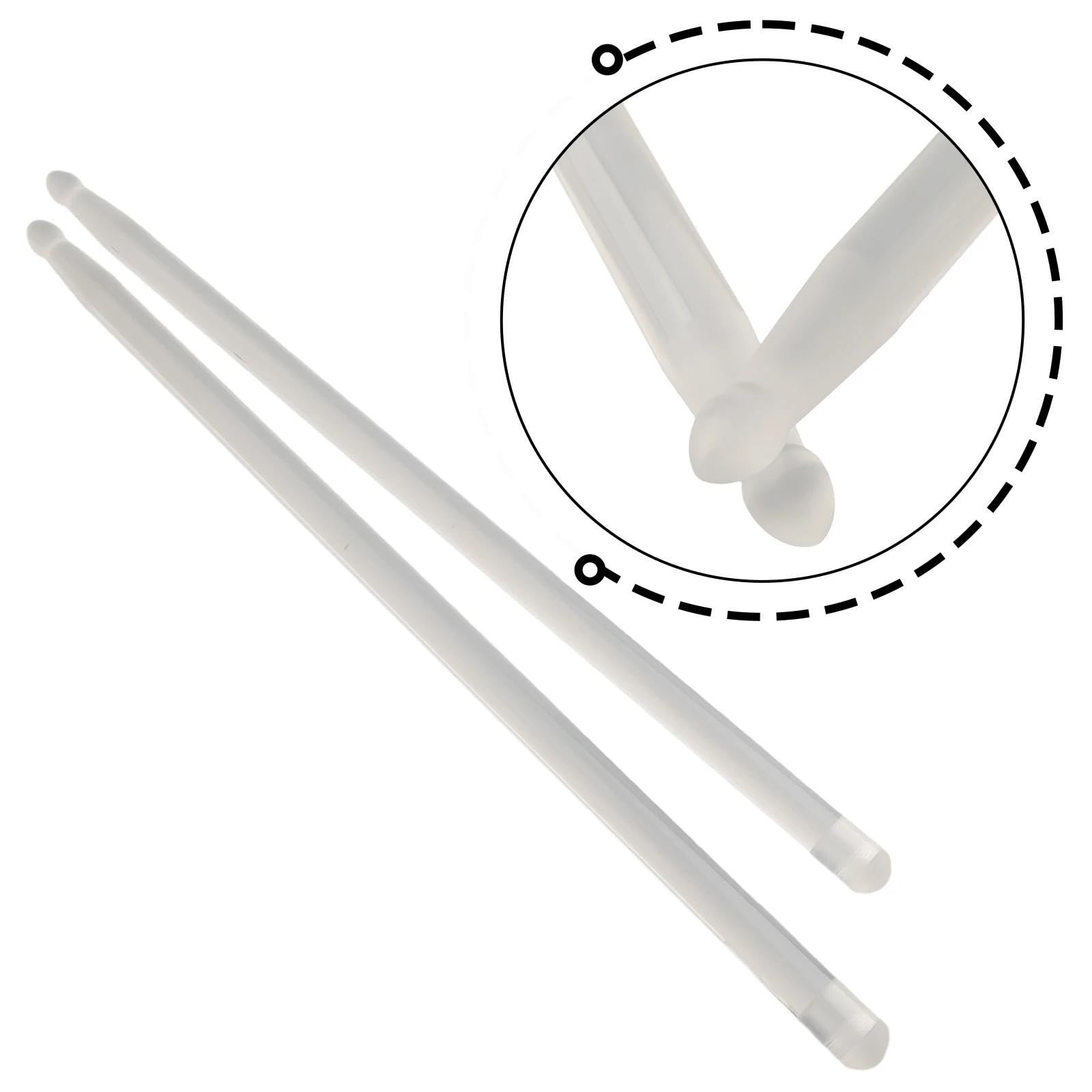 1 Paar Starke Und Langlebige Leuchtende Drumsticks 5A Drumsticks Mit Glow-in-the-Dark-Effekt Trommelstöcke für Anfänger (Color : Pink Purple)