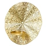 FOMIYES Kreativer Großer Wandkerzenhalter aus Hitzebeständigem Metall für Innenbereich Dekorativer Runder Wandteelichthalter für Wohnzimmer Esszimmer und Büro