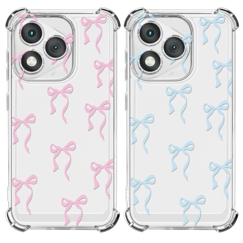 Coque Honor 400 Lite transparente motif ruban pour sublimer votre style en soirée
