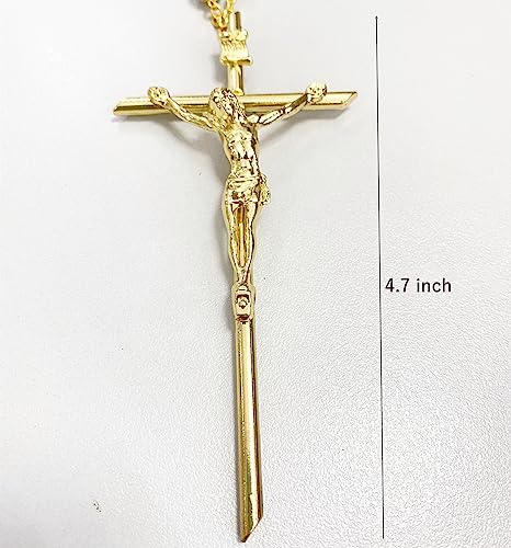 Wedding Lasso with Pearls, Lazo de Boda Rosario for Matrimonio, Oversized Rosary with Crucifix, Traditional Wedding Unity Cord, Gold4